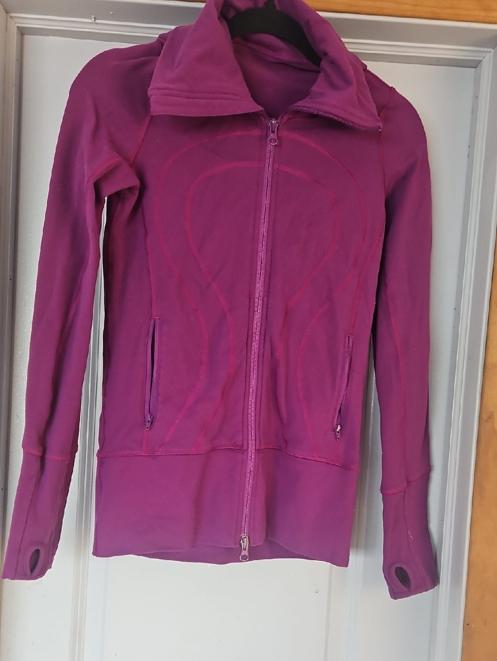 lululemon athletica Plum Magenta Full-Zip Bomber Jacket